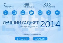 Nommé «Meilleurs gadgets de 2014» par Runet