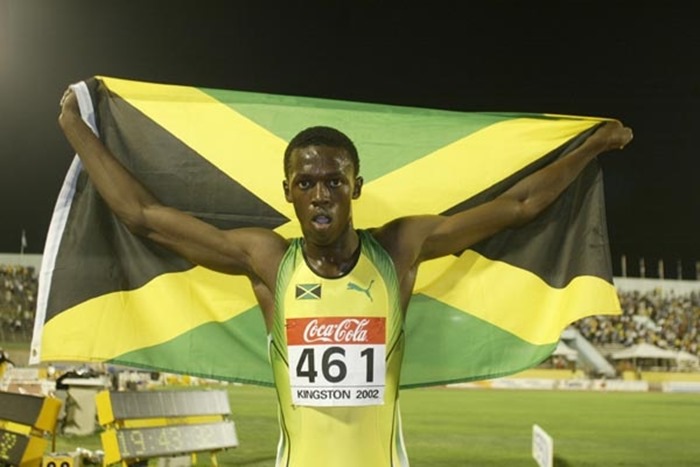 Usaina Bolt à la Coupe du monde 2002