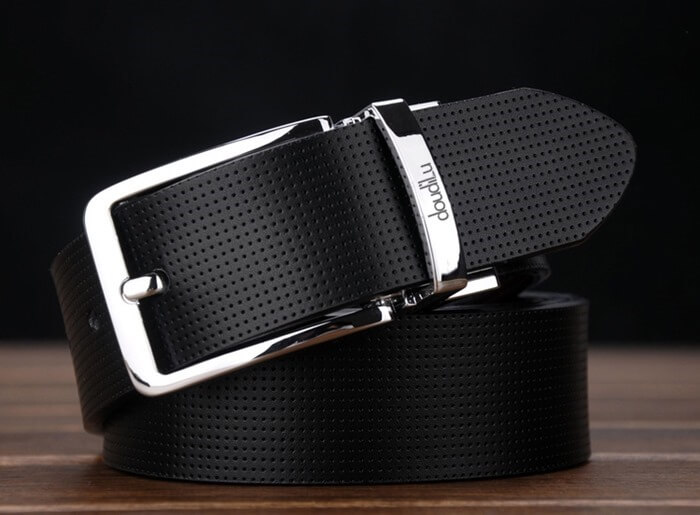 Ceinture en cuir noir
