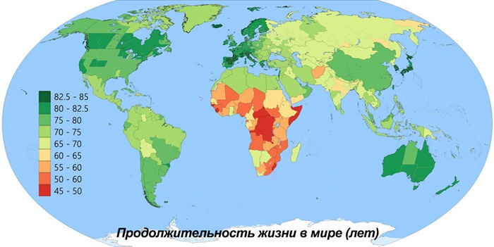 Espérance de vie dans le monde Espérance de vie dans le monde