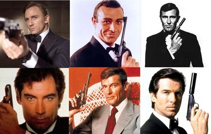 James Bond tous les interprètes