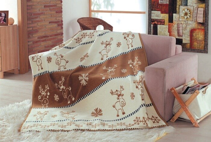 Plaid avec un motif