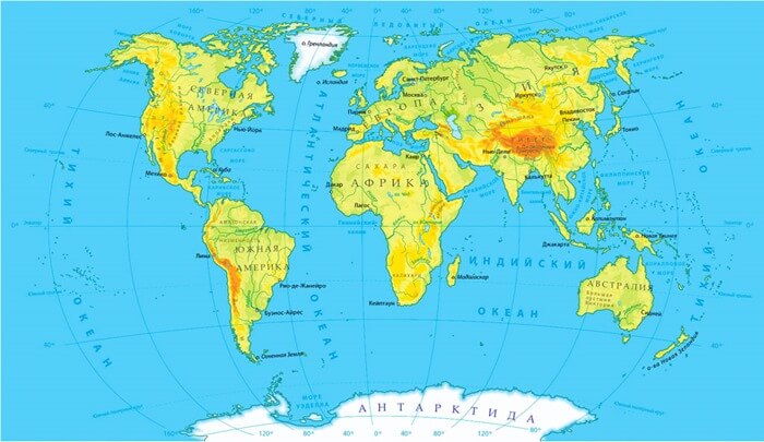 Le plus grand océan de la carte