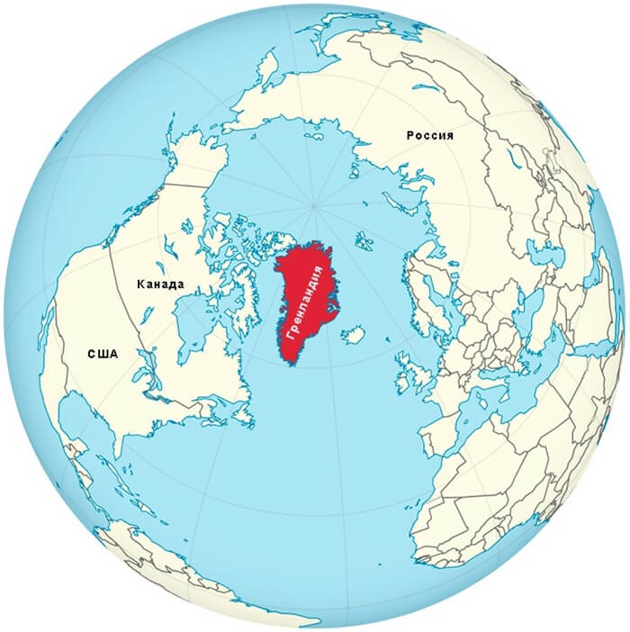 Groenland sur la carte du monde Groenland sur la carte du monde