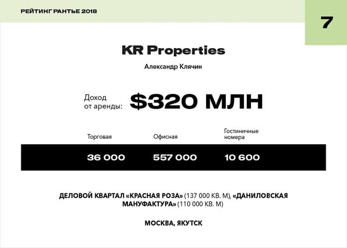 Propriétés KR