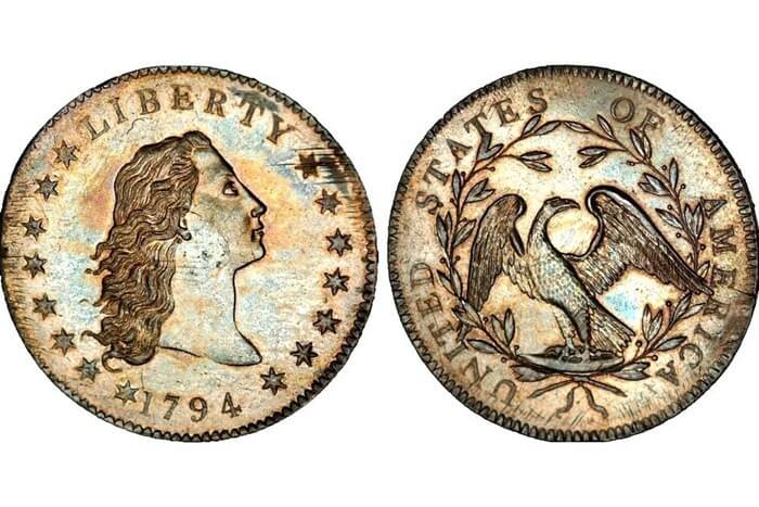 La liberté avec ses cheveux baissés, 1794 - la pièce la plus chère du monde La liberté avec ses cheveux baissés, 1794 - la pièce la plus chère du monde