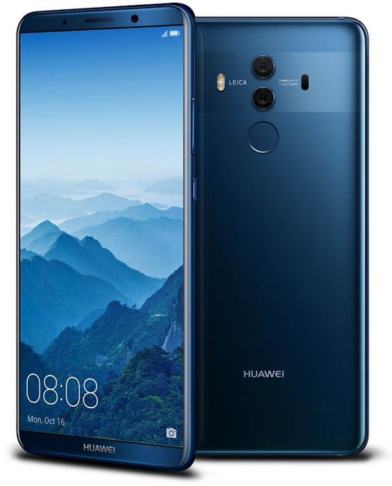 Smartphone Huawei Mate 10 Pro avec le meilleur appareil photo et batterie Smartphone Huawei Mate 10 Pro avec le meilleur appareil photo et batterie
