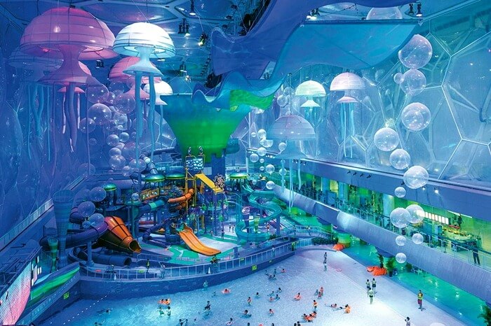 Watercube - le plus grand parc aquatique du monde