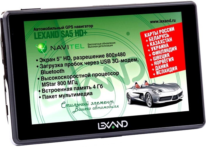LEXAND SA5 HD + Meilleur navigateur GPS 2018 par avis