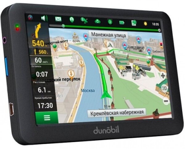 Dunobil Modern 5.0 dans l'évaluation des navigateurs GPS de voiture