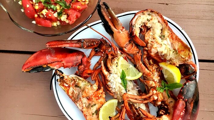 Homards à la réserve naturelle de Kaikoura