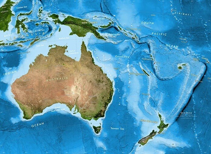 Australie depuis l'Océanie