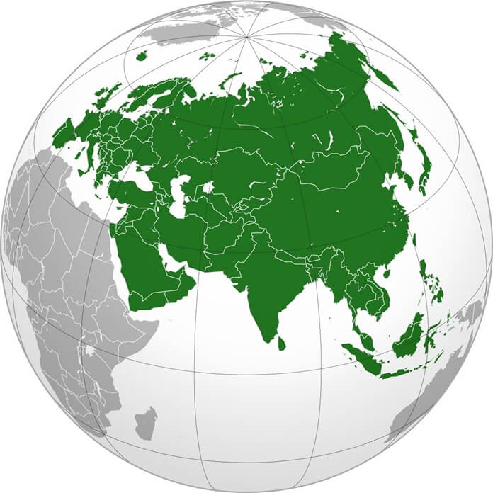 Eurasie au-delà du globe