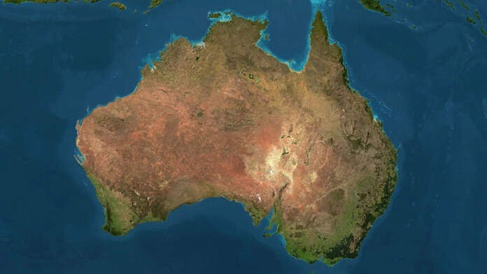 Superficie et population de l'Australie