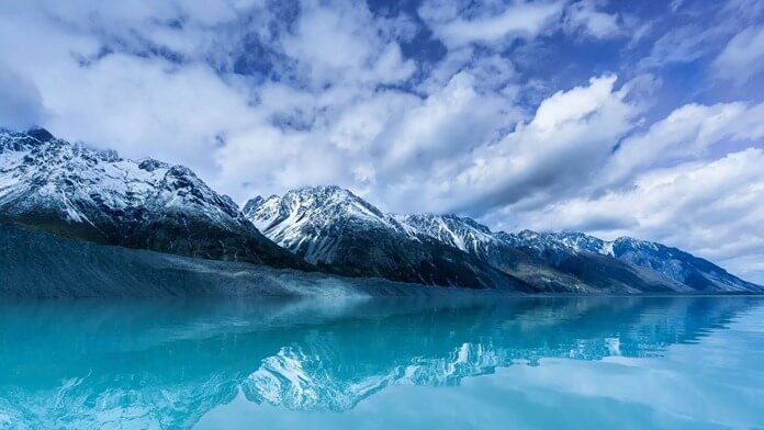 Ice Lake Tasman en Nouvelle-Zélande