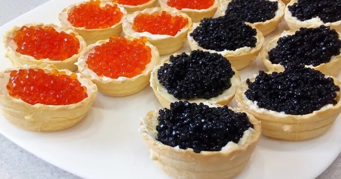 Tartelettes au caviar