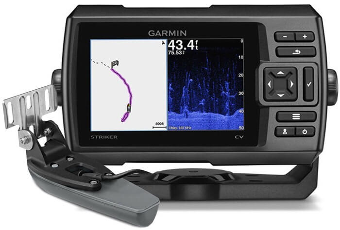 Garmin STRIKER PLUS 5CV Meilleur sondeur pour la pêche en bateau 2019 Garmin STRIKER PLUS 5CV Meilleur sonar de pêche en bateau 2019