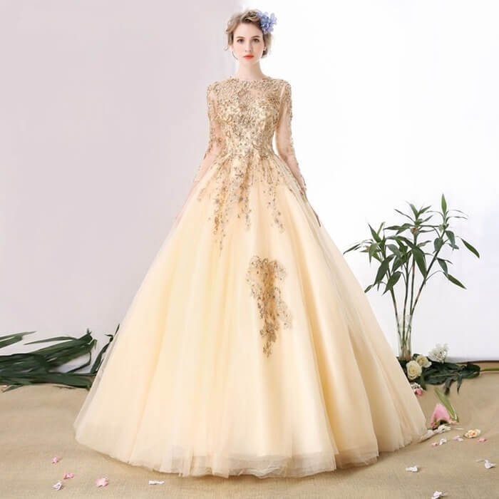 Robe champagne