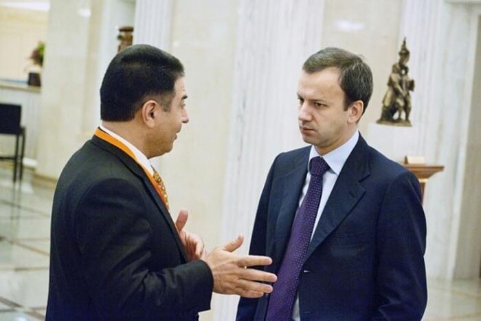 Azad Babaev et Arkady Dvorkovich