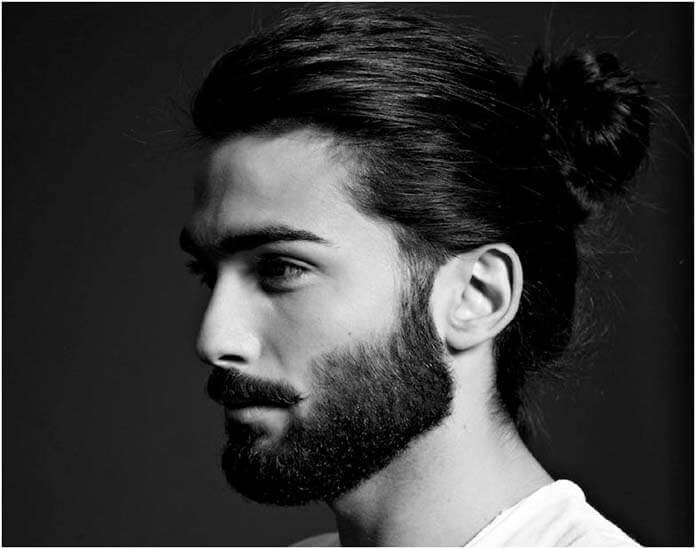 Coiffure avec un chignon