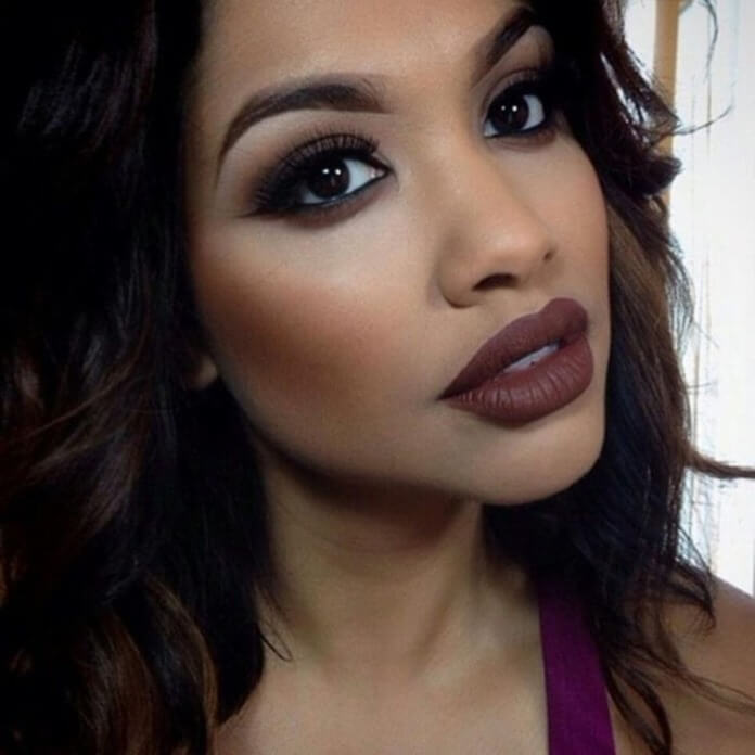 Maquillage dans les tons chocolat