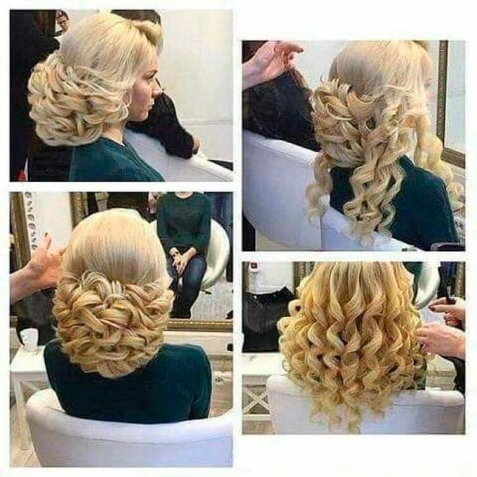 Coiffure ondulée