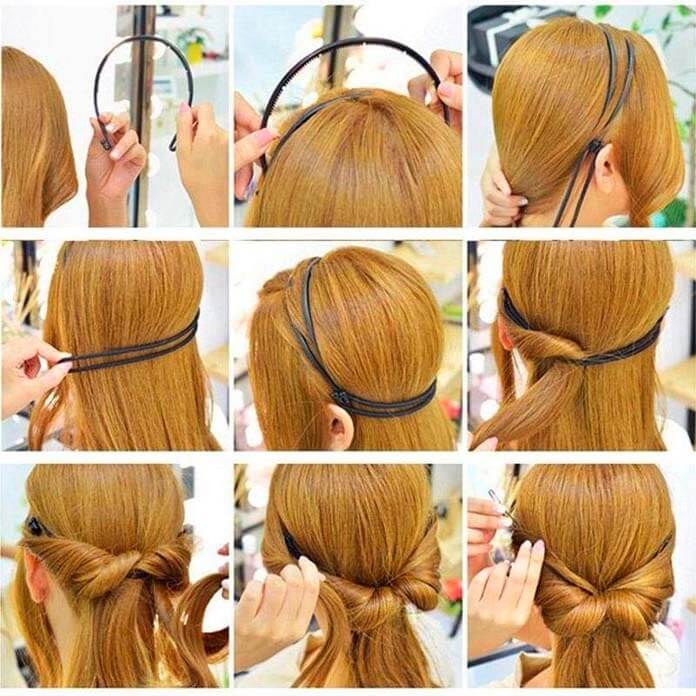 Coiffure à double cerceau