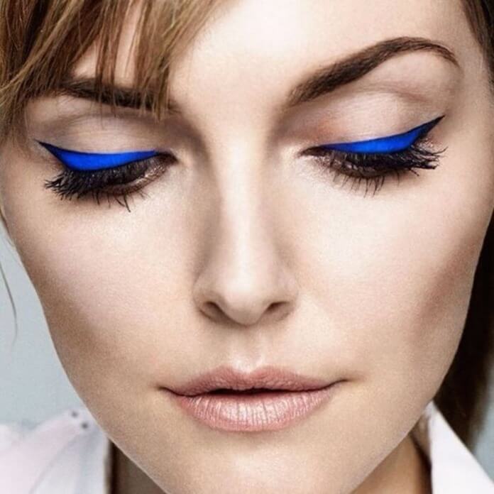 Eye-liner bleu foncé