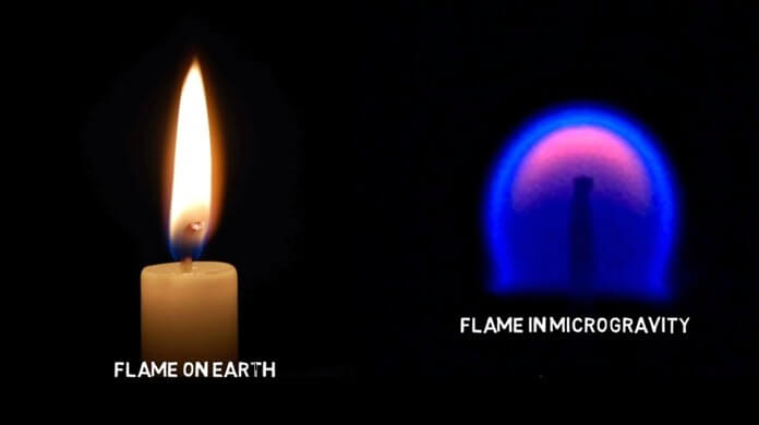 Flamme en microgravité Flamme en microgravité