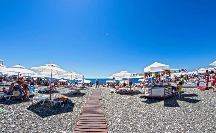 Plage d'Imereti, Sotchi, territoire de Krasnodar