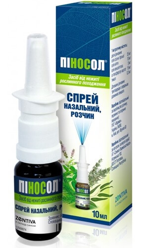 Pinosol, bonnes gouttes de rhinite à action prolongée
