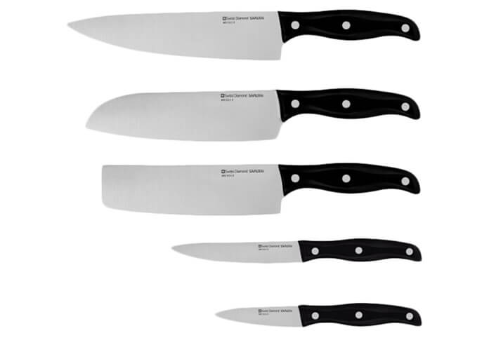 Set de couteaux Swiss Diamond Samurai SNLKSET05 Set de couteaux Swiss Diamond Samurai SNLKSET05