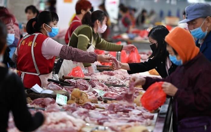 Marché de fruits de mer et de la faune de Wuhan