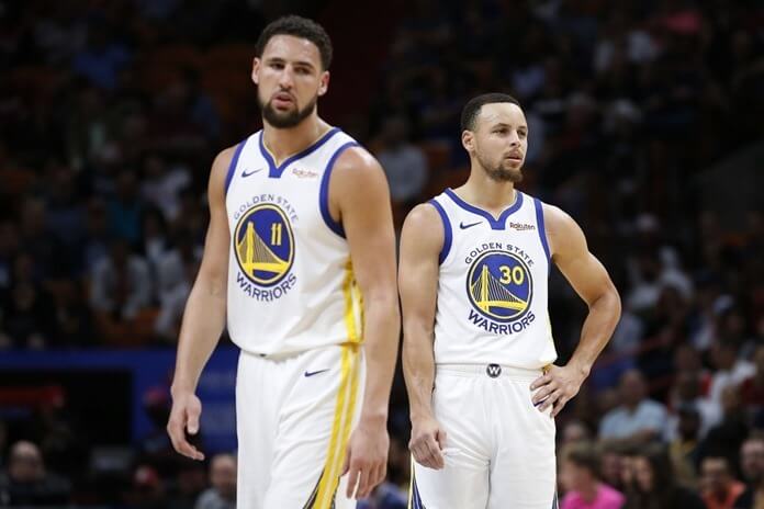Stephen Curry et Clay Thompson