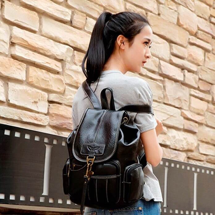 Sac à dos en éco-cuir