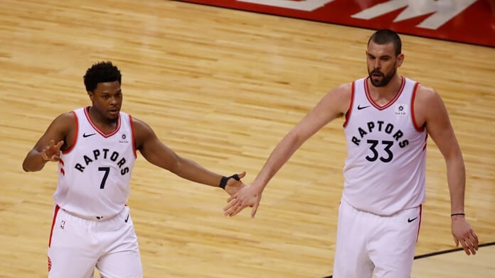 Kyle Lowry et Mark Gasol