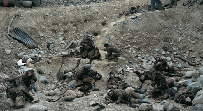Conversation de soldat mort, Jeff Wall