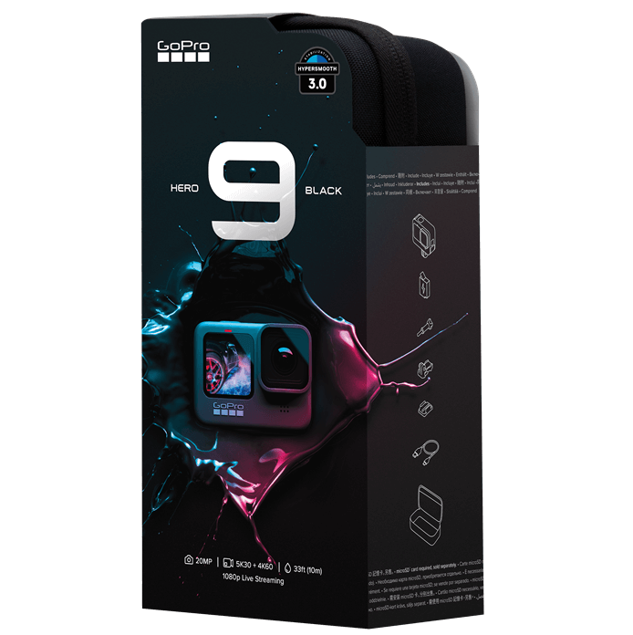 Emballage noir GoPro HERO9 Emballage noir GoPro HERO9
